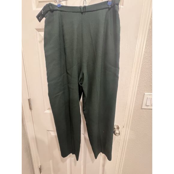 VTG Pendleton Wool Pants Womens 14 Dark Green USA Made - Picture 2 of 3